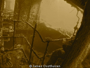 Wreck in sepia by James Oosthuizen 
